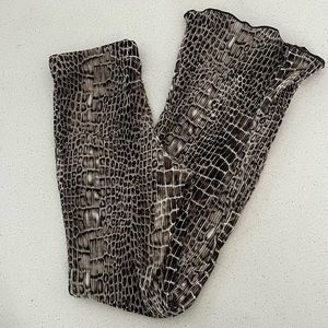 TOPSHOP Petite Animal Print Pants